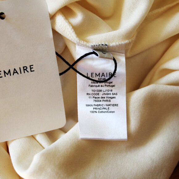 BNWT SS25 LEMAIRE TANK TOP LIGHT CREAM L - Picture 10 of 13